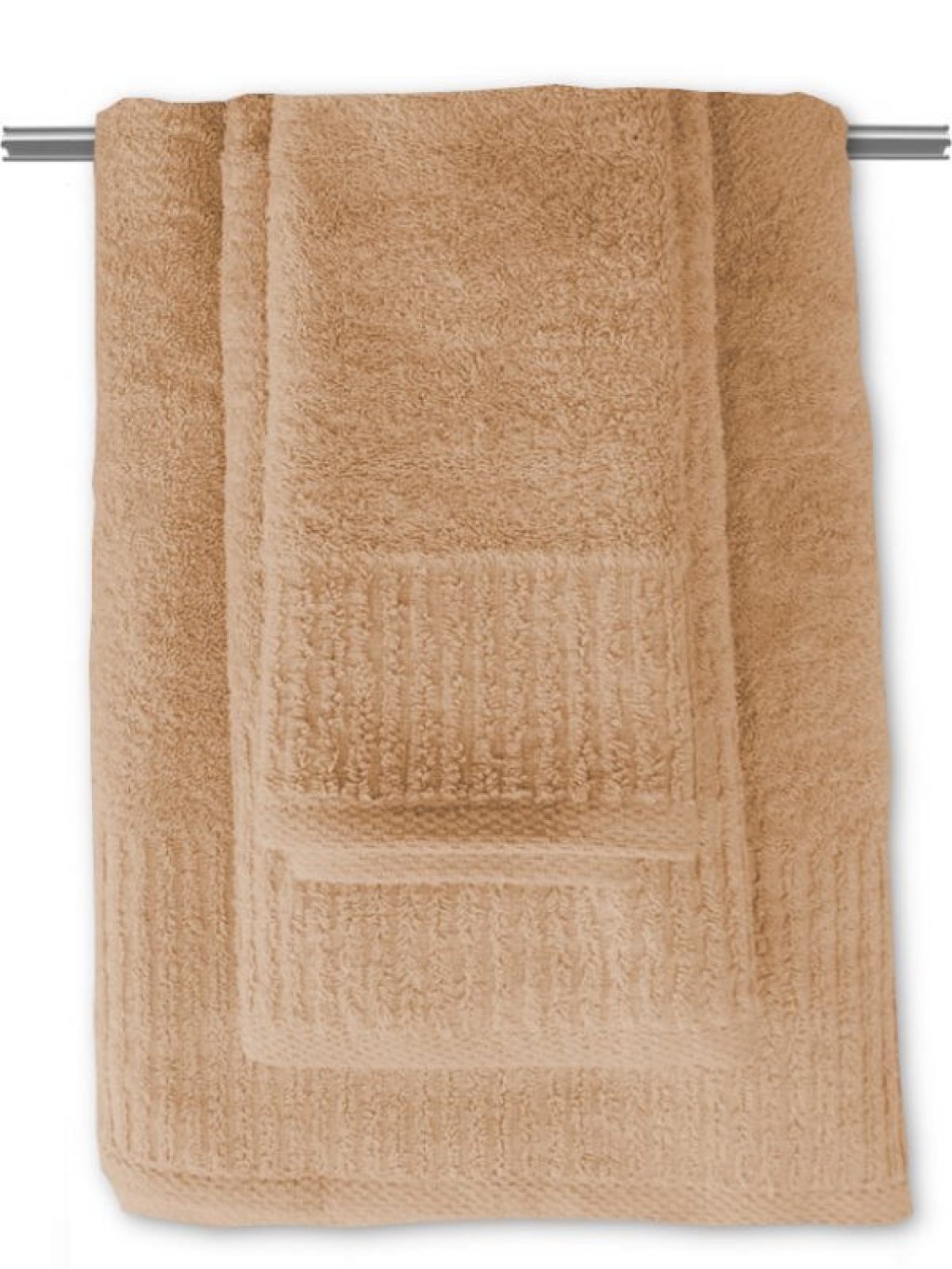 Σετ Πετσέτες Μπάνιου Βαμβακερές Μπεζ 550gsm Γαρύφαλλο | Γαρύφαλλο - Λευκά Είδη